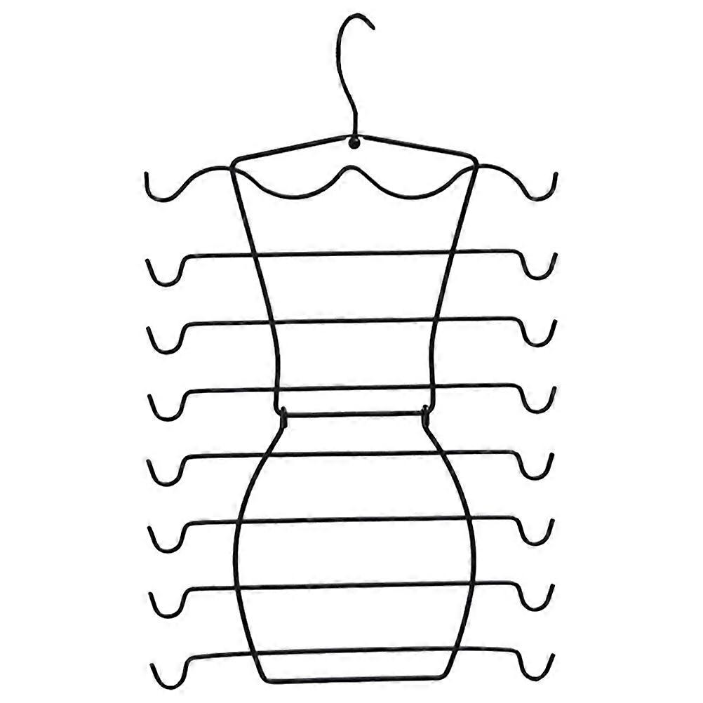 Black Iron Bra Organizer for Closet Multi-Layer Underwear Rack