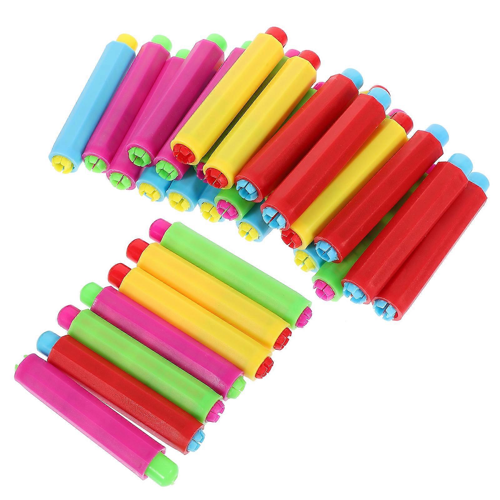 Adjustable Chalk Holder for Teachers 60Pcs Assorted Color Chalk Clips