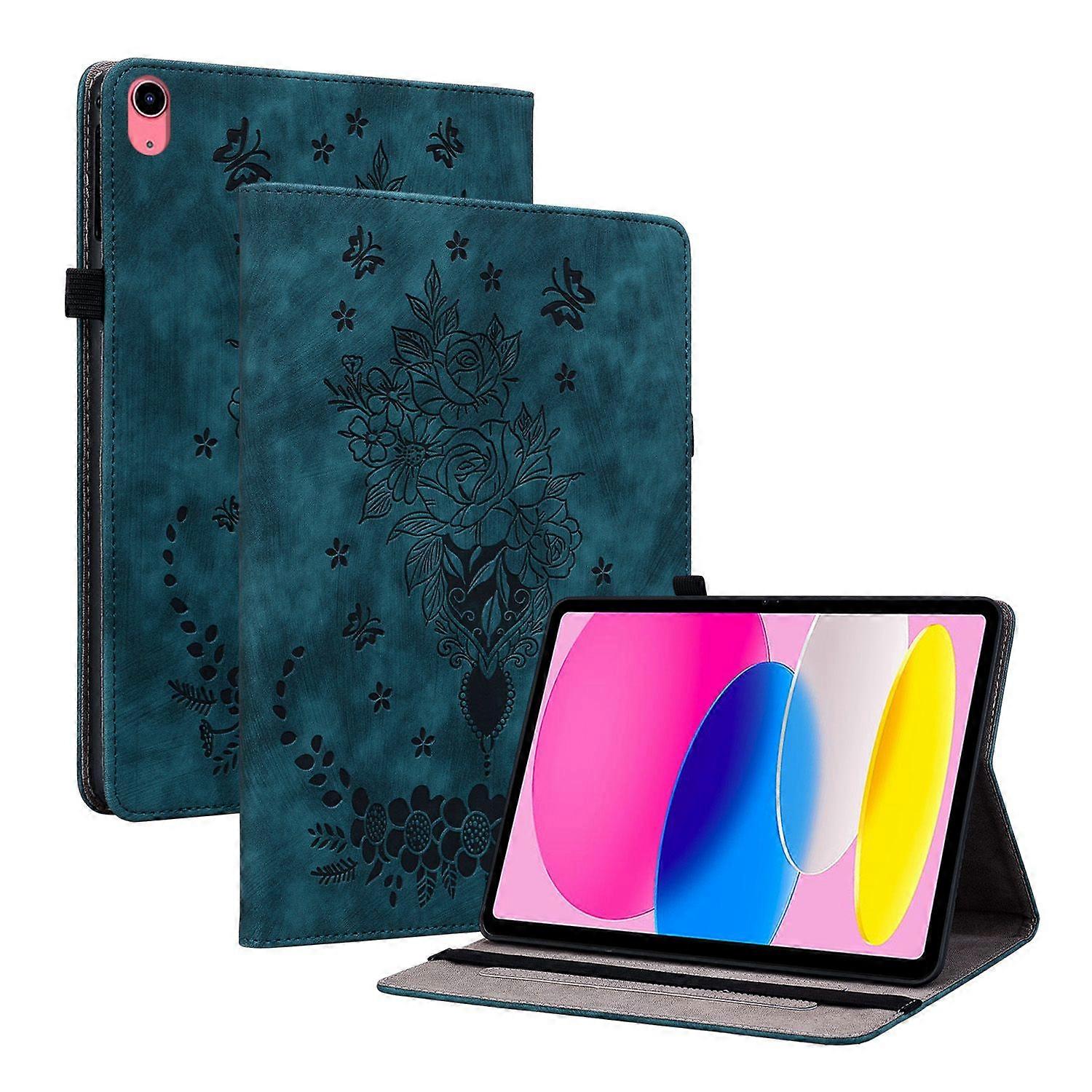 Capa 2 em 1 para tablet compatível com iPad 2022 de 10,9 polegadas, com suporte para caneta, suporte ajustável e capa de TPU.