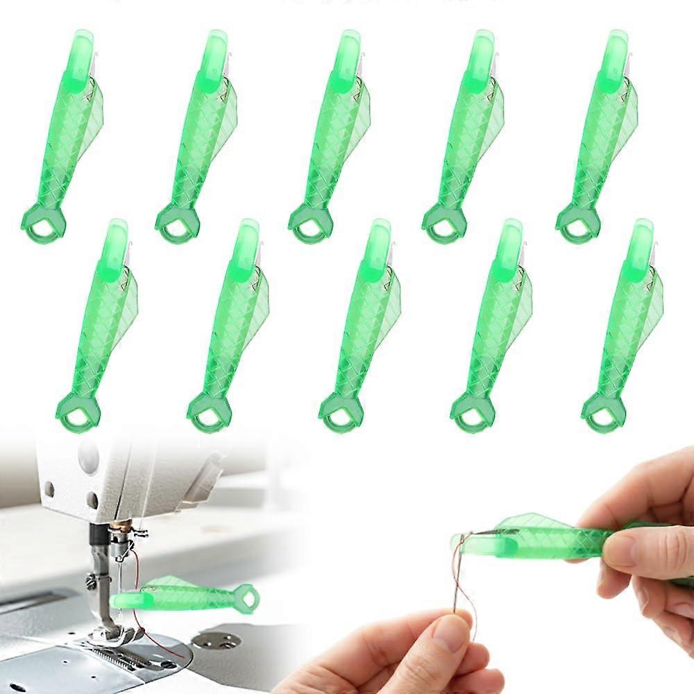 10Pcs Automatic Needle Threader for Sewing, Easy Threading Tool for Hand & Machine Sewing