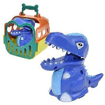 Carrinho de Dinossauro de Fricção com Ação de Puxar para Trás - Sem Necessidade de Pilhas - Ideal para Crianças de 3 a 4 Anos