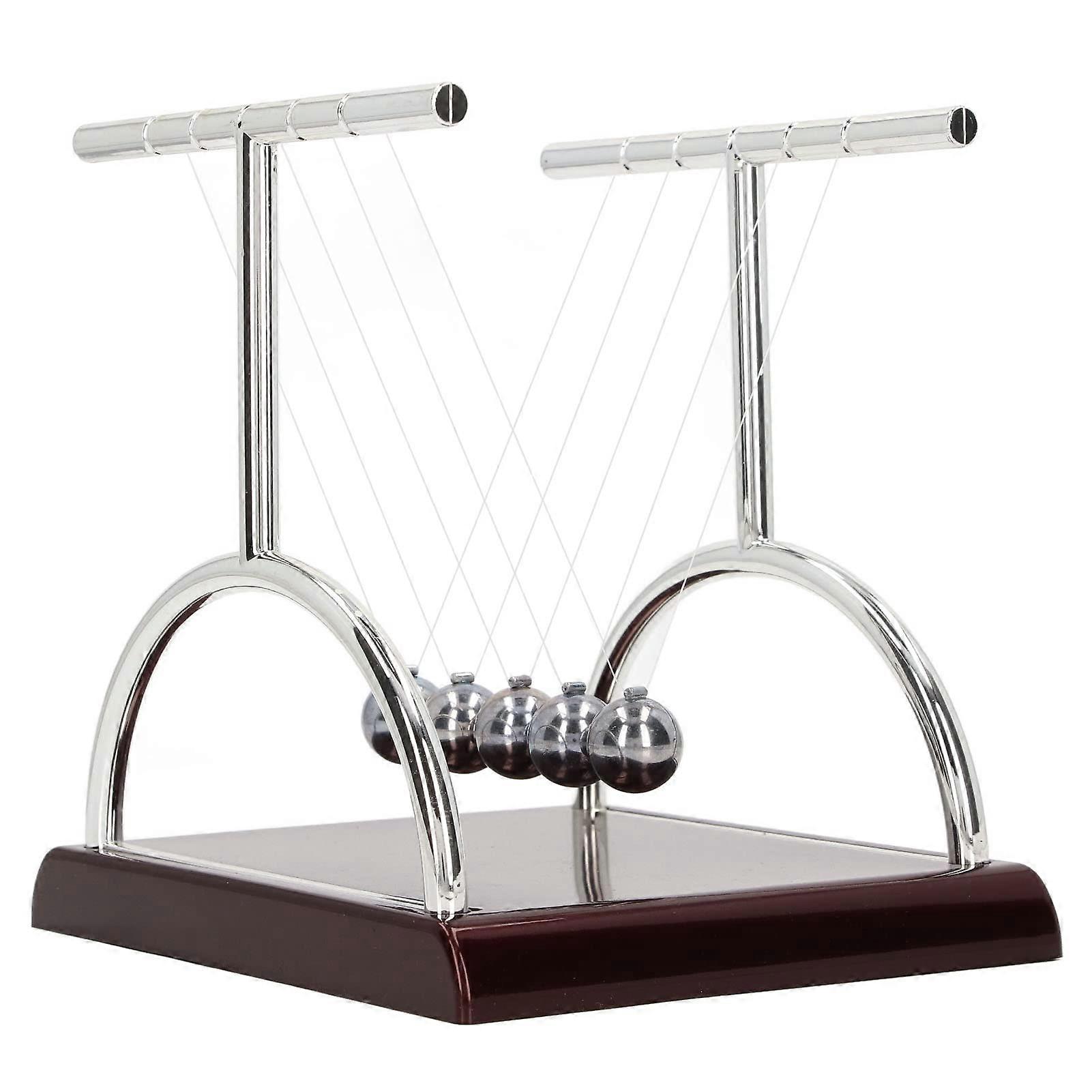 Newton's Cradle Pendulum Balance Balls for Classroom Physics and Desktop Science Experiment