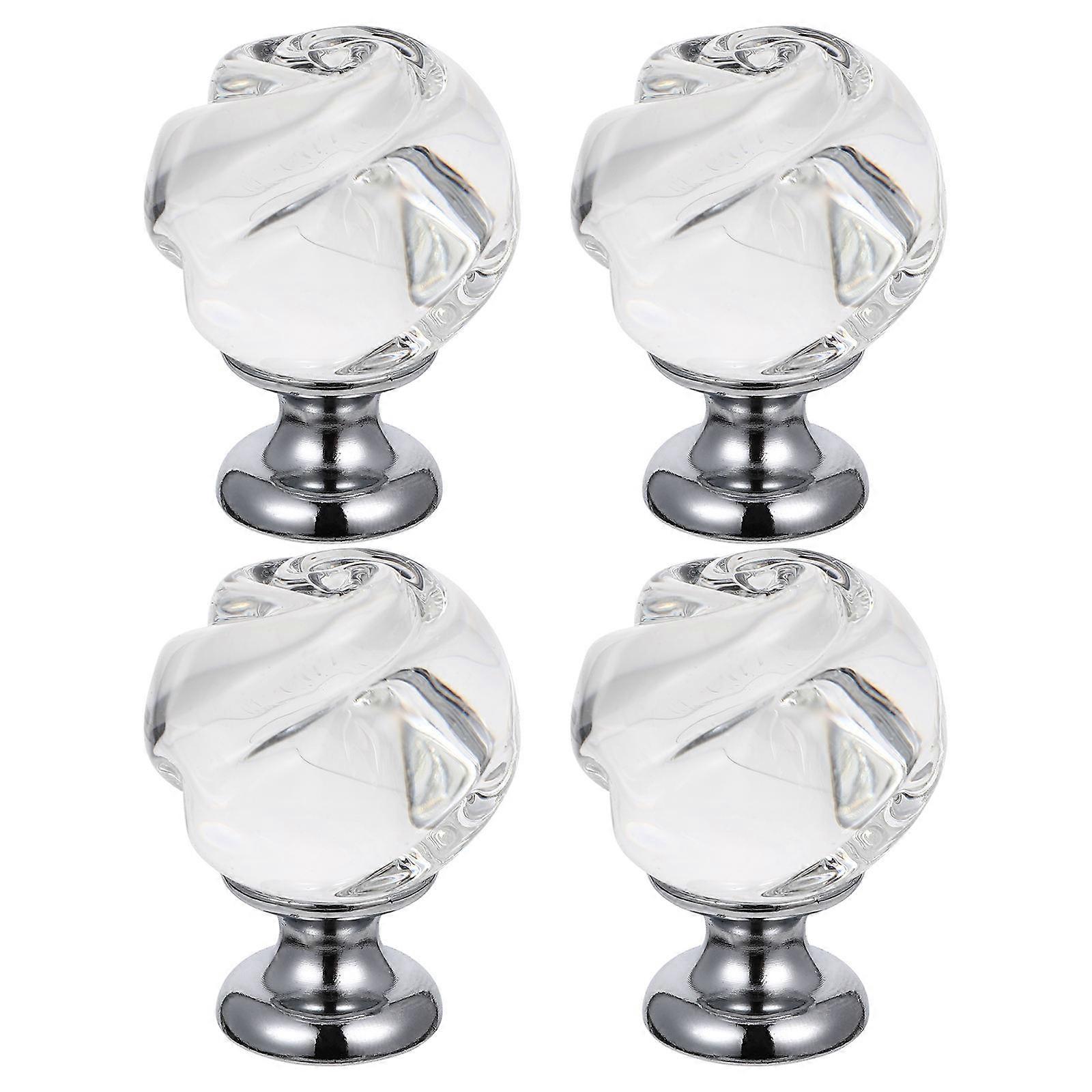 Crystal Glass Door Knobs for Door Use 12Pcs Assorted