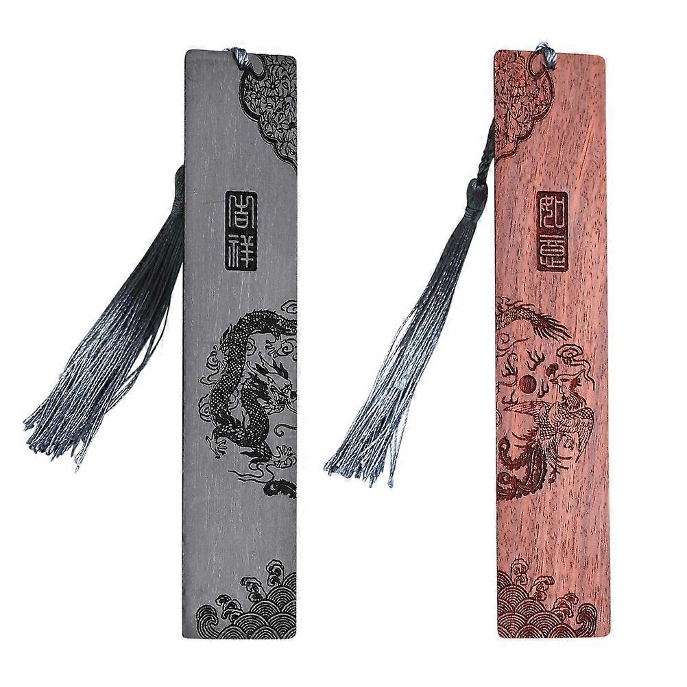 Wood Bookmark Creative Bookmark for DIY 4Pcs Assorted