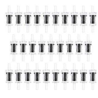 Non-Return Air Pumps Check Valves Plastic for Fish Tank 30Pcs Set