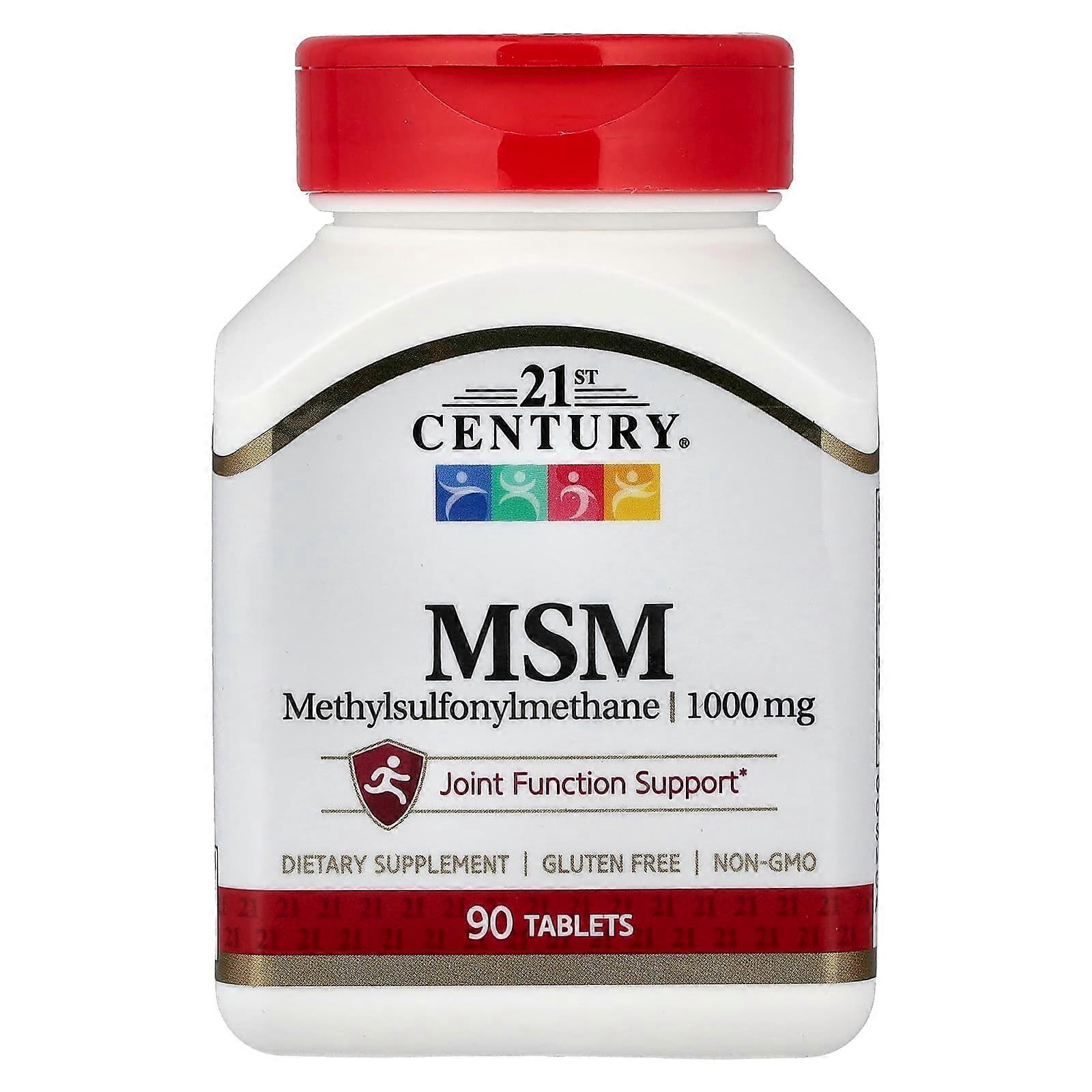 21st Century, MSM, 1,000 mg, 90 Tablets