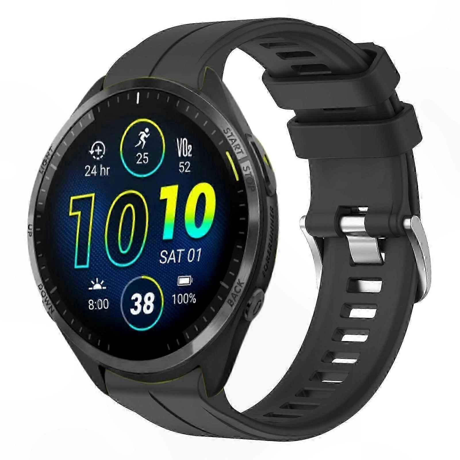 22mm Solid Color Silicone Watch Strap