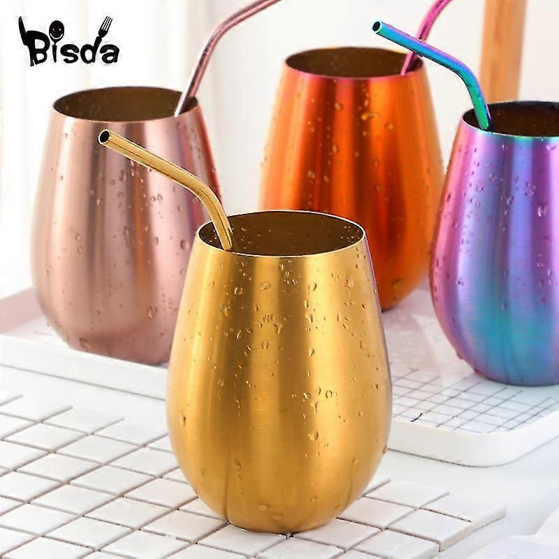 500ml Edelstahl Bierbecher Gold Wein Becher Becher für Cocktail Kaffee Tasse Metall Trinkbecher für Bar Trinkgeschirr Kaffee Tasse