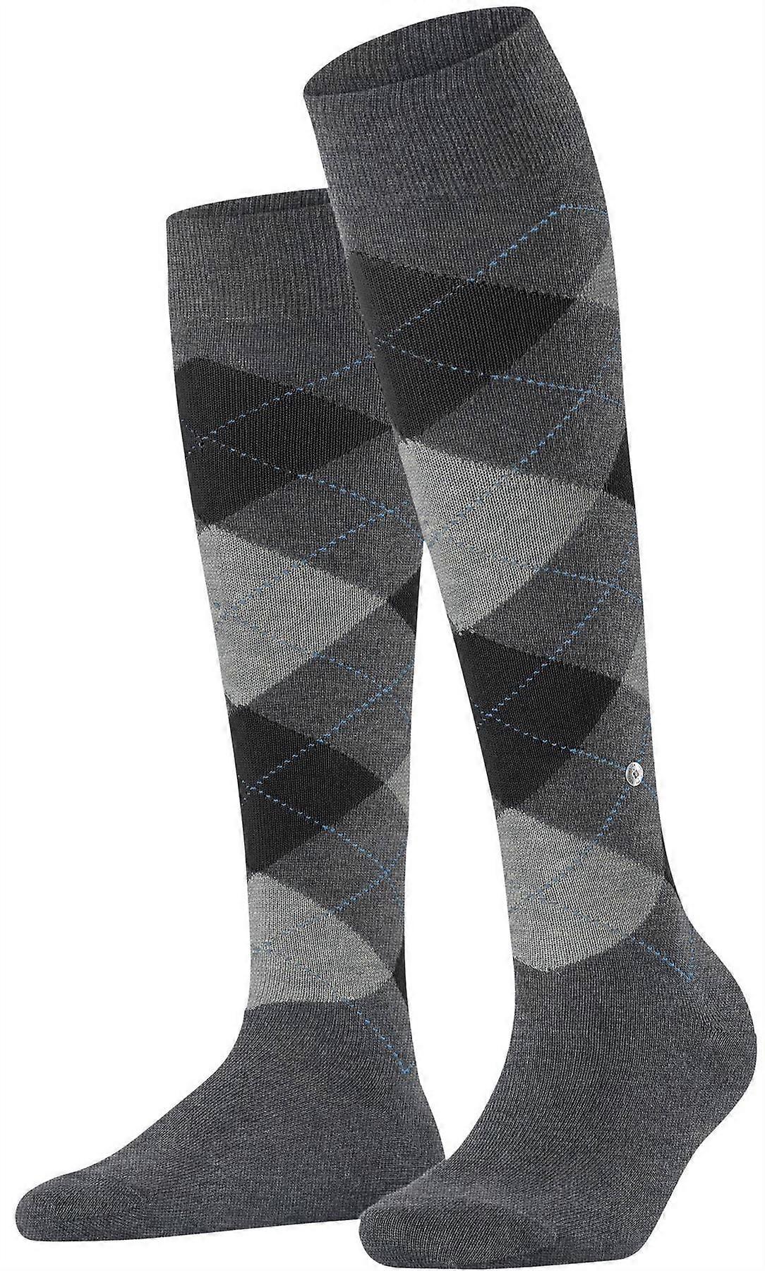 Burlington Queen Knee High Socks - Grey Melange