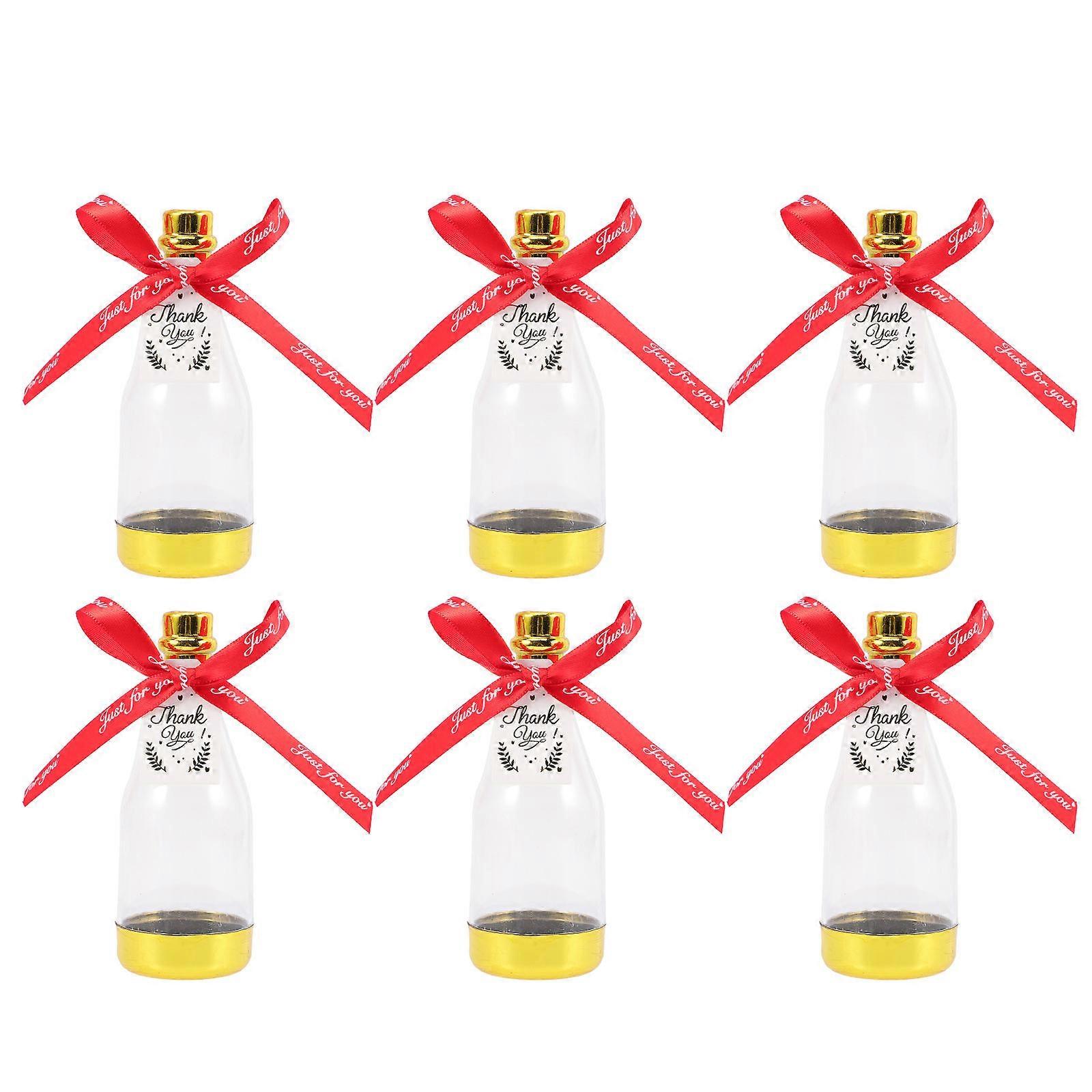 Candy Boxes Bottle Shaped for Wedding Use with 6Pcs Pack