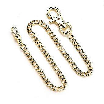 Replacement chain for pocket watches, gold/silvercolored, replacement chain for antique vintage watch, alloy-Good