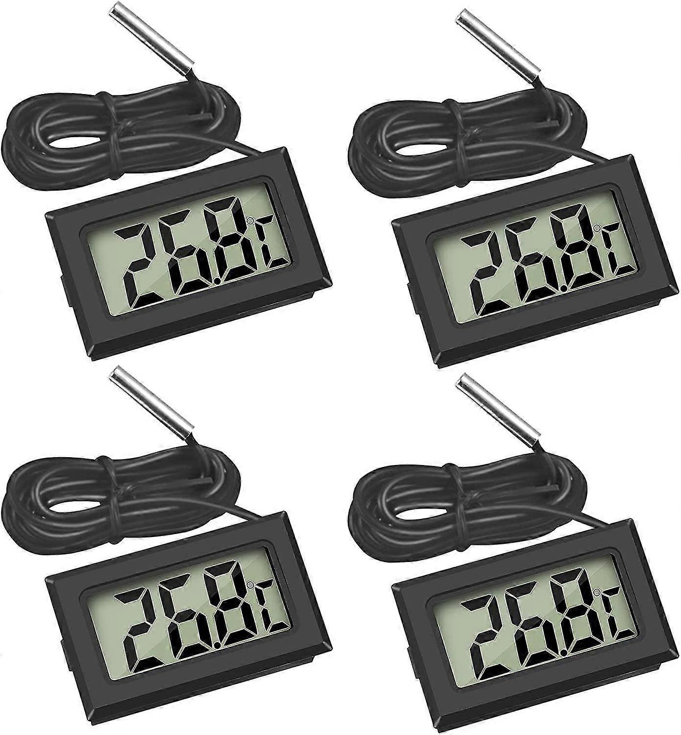 Mini Digital Lcd Thermometer Temperature With Temperature Probe Sensor Tester For Refriger
