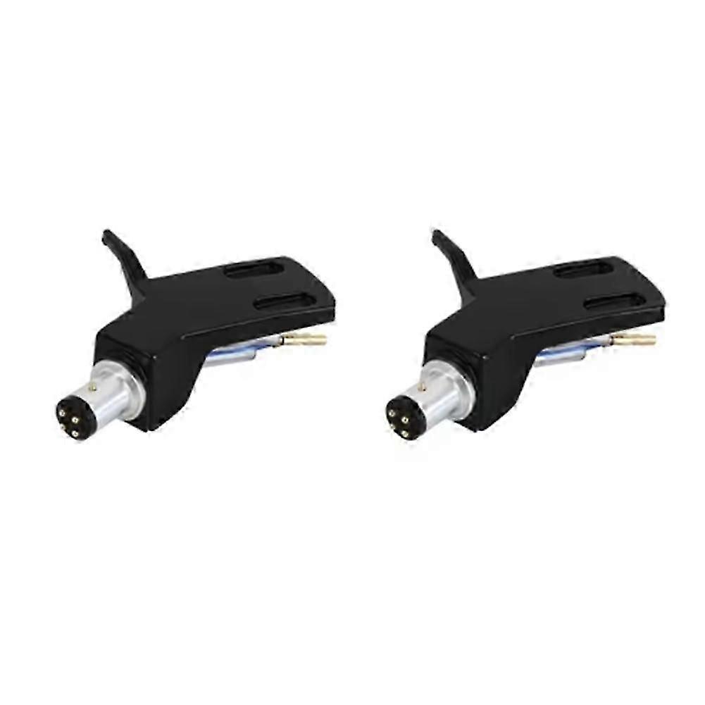 2Piece Turntable Headshell Record Player Needle Stand Replacement Technica Headshell Durable Pointer Cartridges Stylus