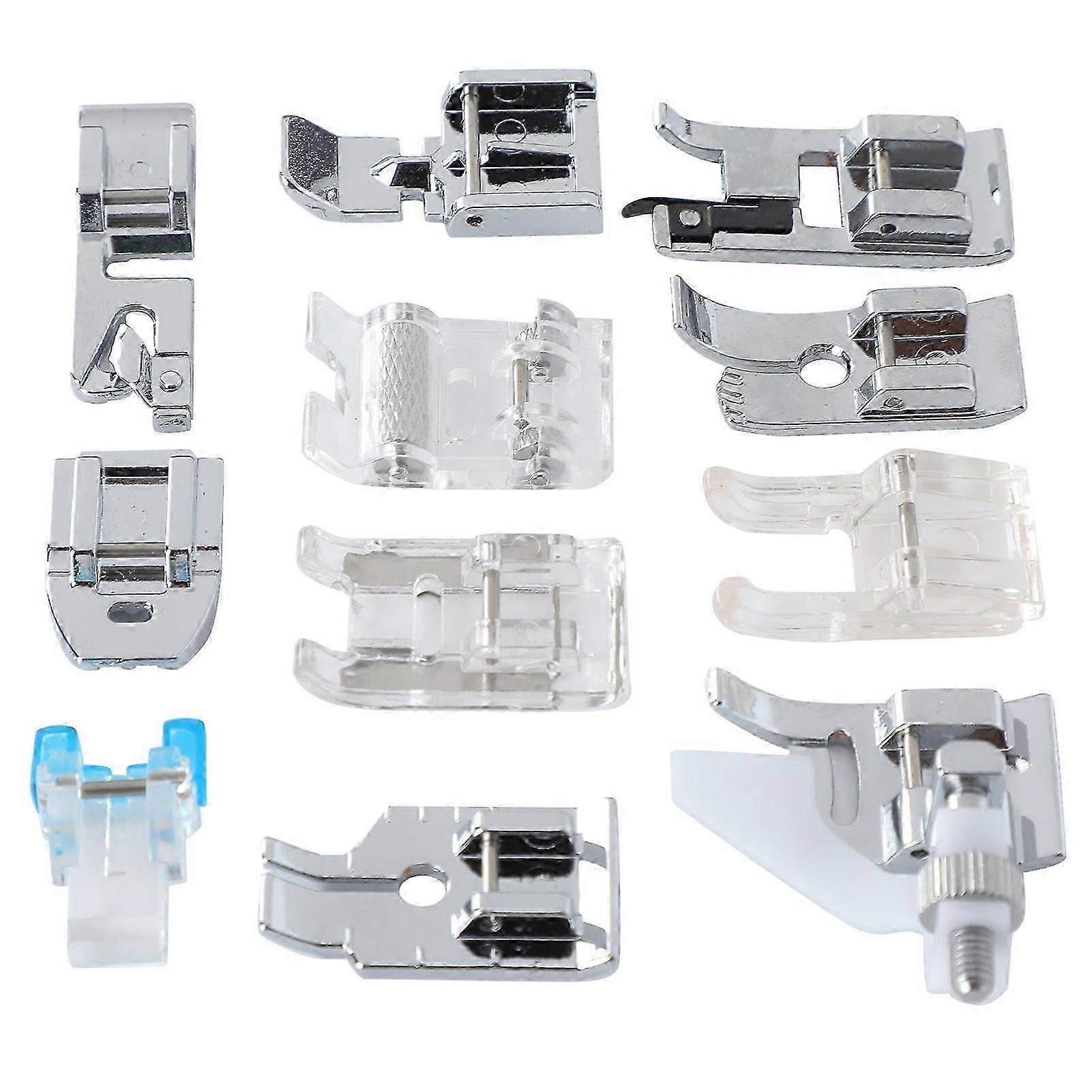 Multifunctional 11Pcs Sewing Machine Presser Foot Compatible with 505A Seaming Use