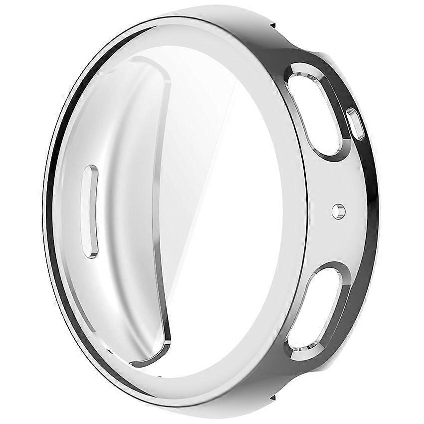 Full-Coverage TPU Electroplated Silver Protective Case for Amazfit Active Max A2557 Watch Accessories