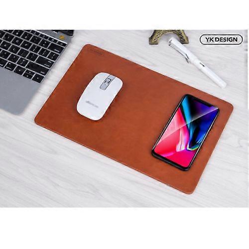 Wireless Charger Mouse Mat YK in Brown