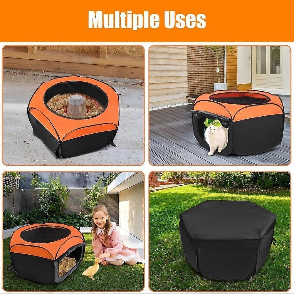1set Chick Brooder Starting Kit, Chick Brooder Pen, Pet Crate Pen, with Sliding Door,Brooder Box