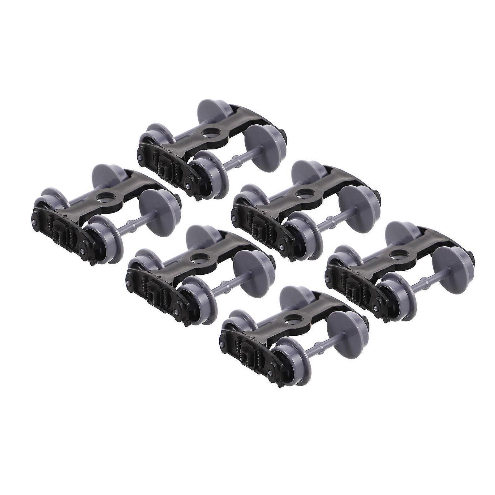 Fire Train Wheel Model Train Wheels for Decoration 6Pcs Plastic Building Kit