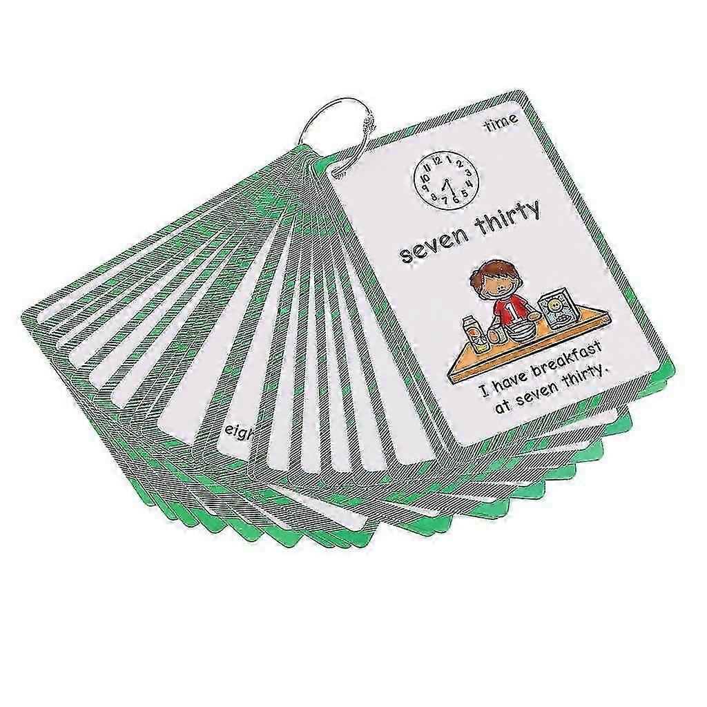 19 Pieces Time Expression Flash Cards Learning Set