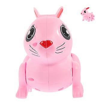 Pink Emulation Rabbit Toy for Kids 1Pcs Electric Flash Plaything Without Battery