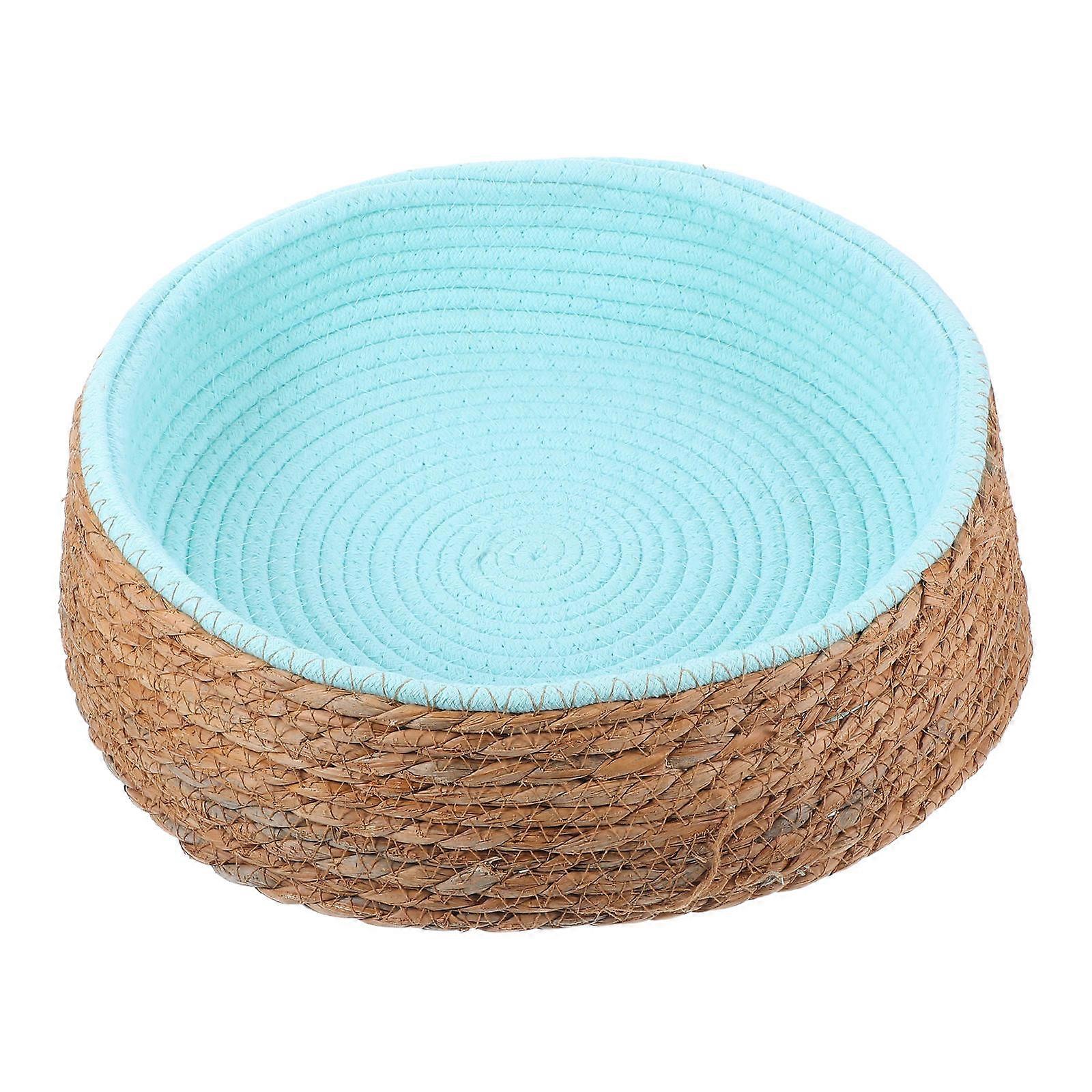 Durable Pet Wicker Sleeping Bed for Small Pets