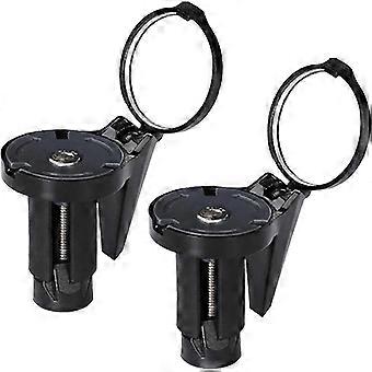 Black Rotatable Bicycle Mirror 2 Pack Rear View Bike Mirror Compatible with Mountain Road Bikes