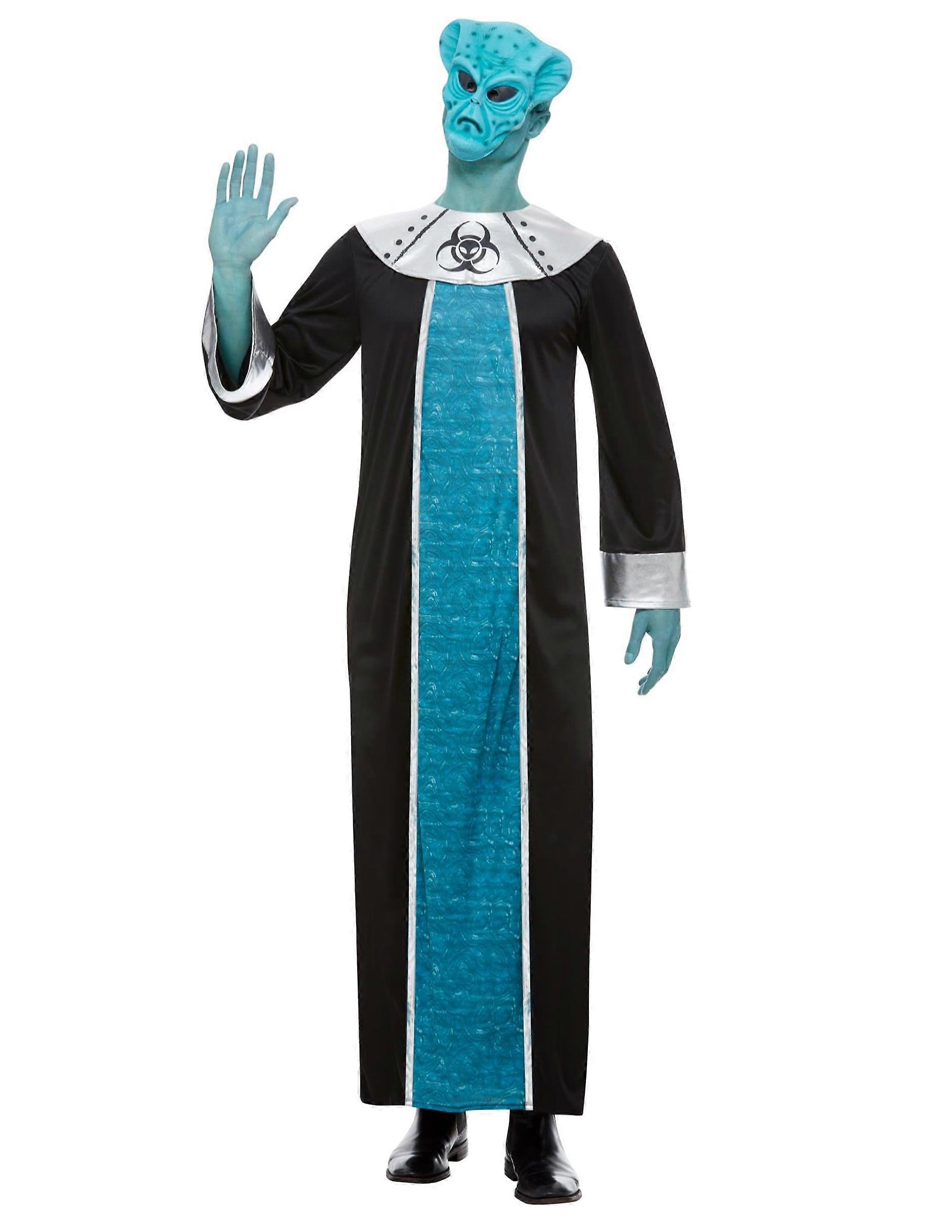 Blue alien costume for men
