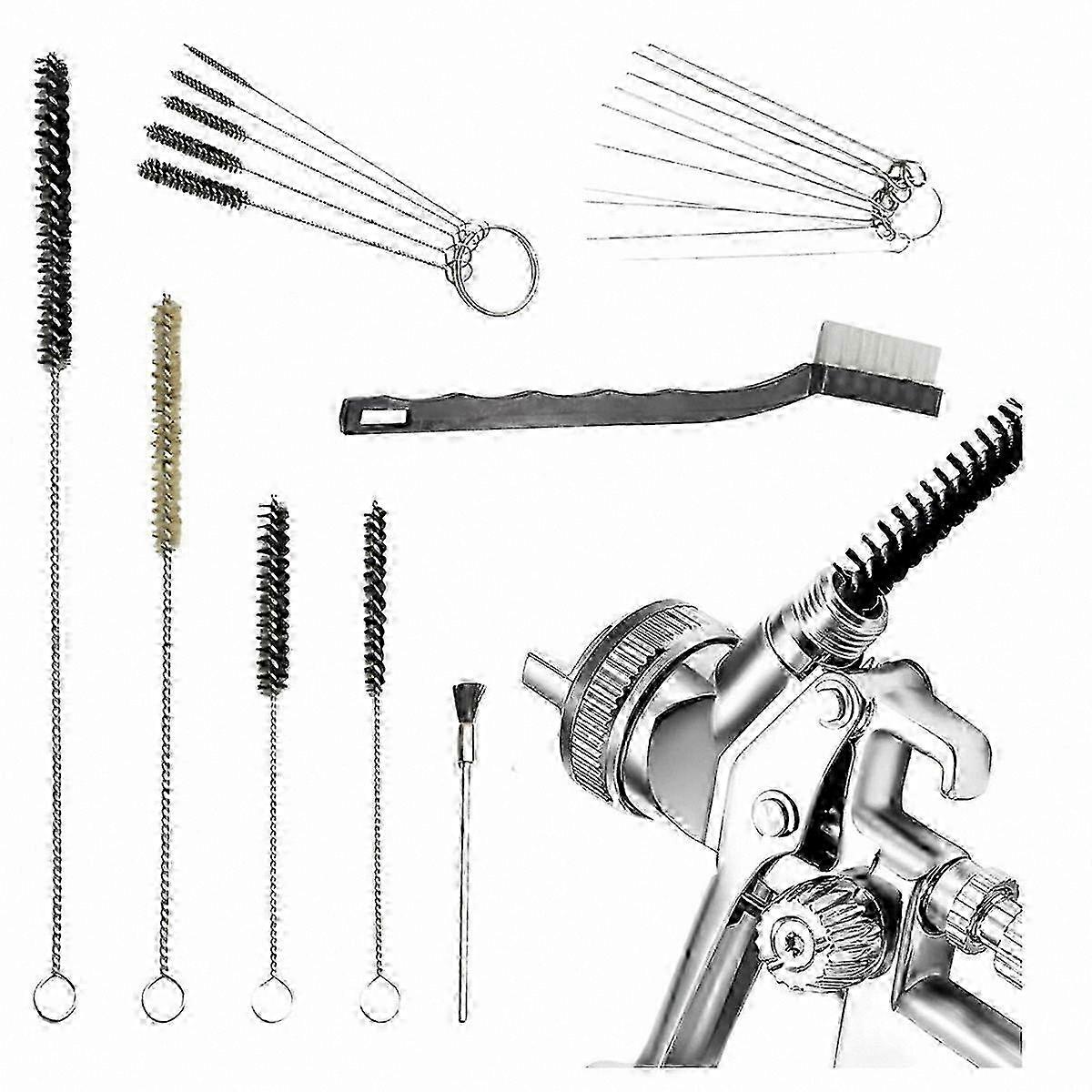 Multi-Function Cleaning Kit compatible with Spray Tools, Mini Brushes, Needles & Metal Tube Cleaner