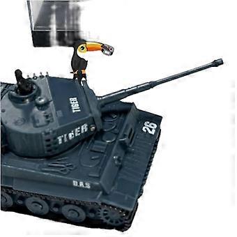 Mini carro armato radiocomandato 1/72 RTR Tiger tedesco giocattolo della Seconda Guerra Mondiale, modello singolo con radiocomando 2.4G