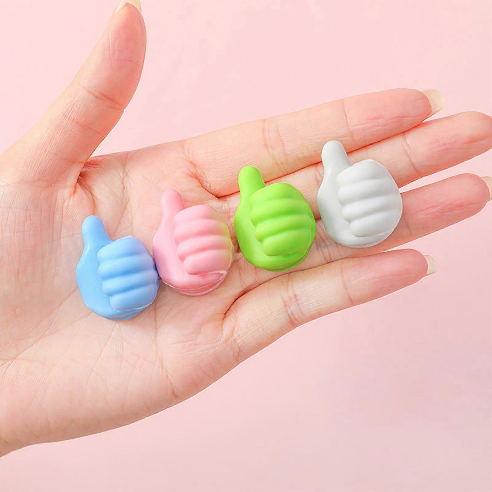 Creative Thumbs Up Shape Interesting Usb Cables Rack Wall Hook Clip Holder