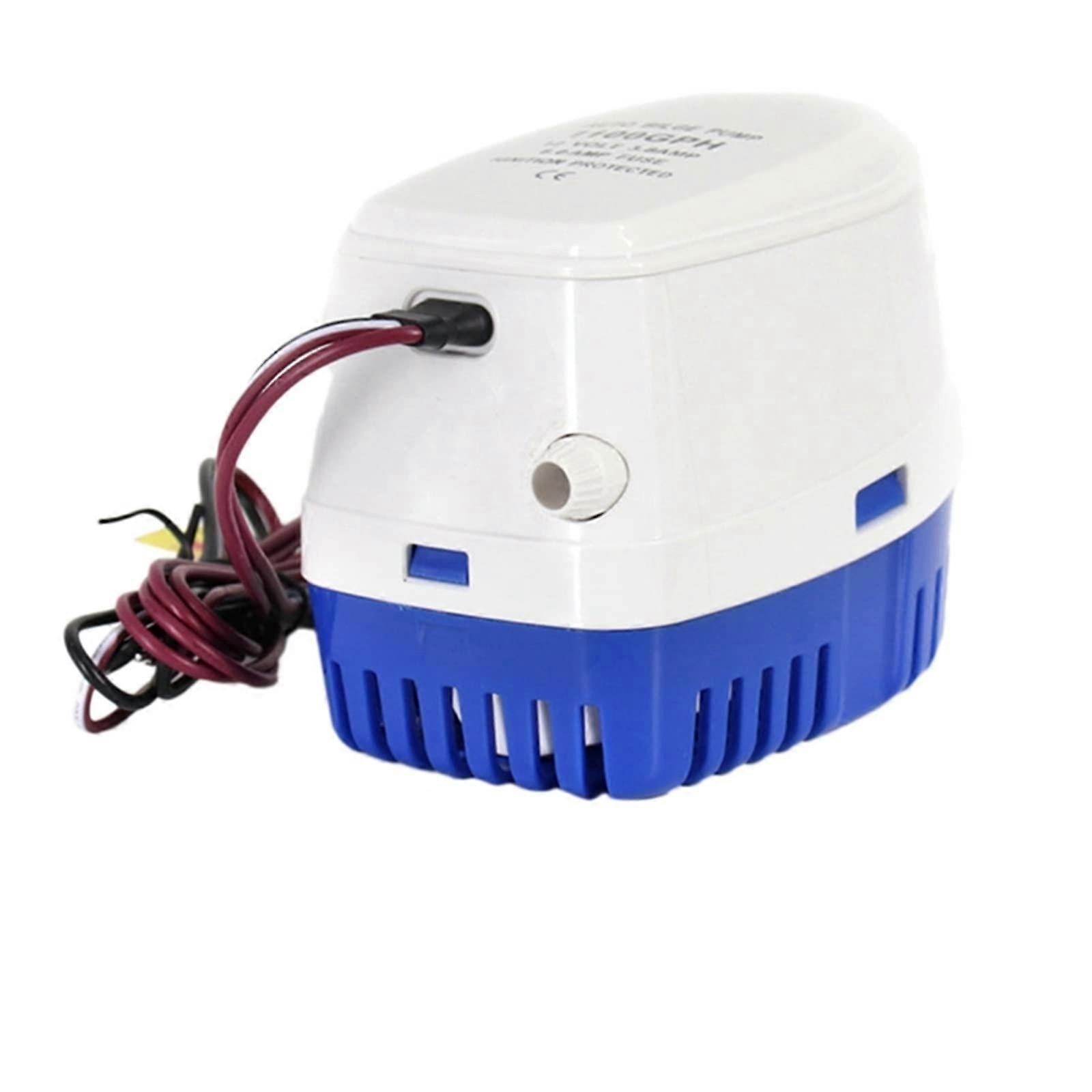 2PCS 12V Submersible Bilge Pump with Automatic Float Switch, Compact Durable Water Transfer Pump