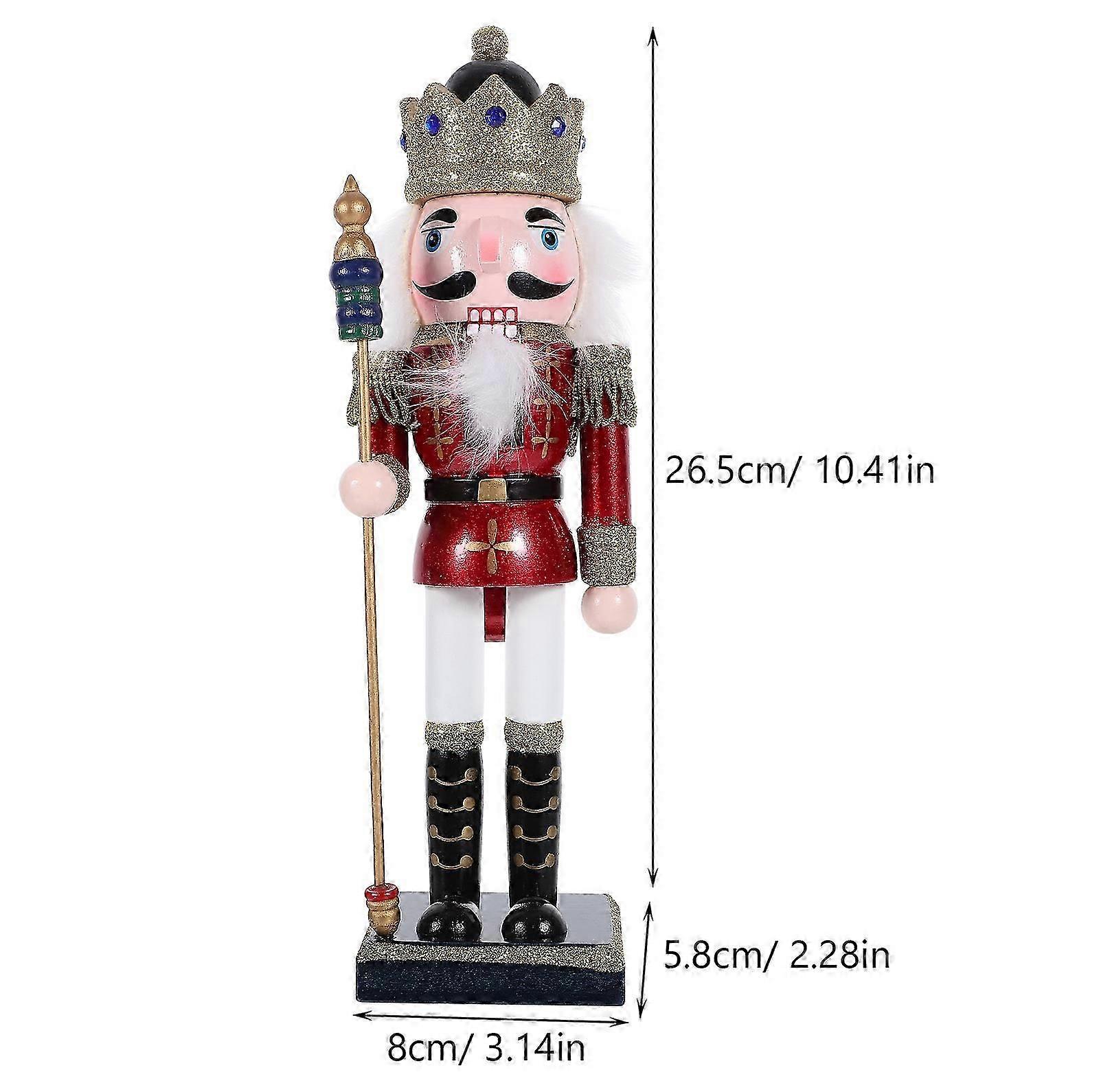 Christmas Nutcracker Figure Wooden Nutcracker Soldier Nutcracker Decoration