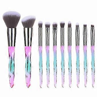 premium 5/10 Piece Makeup Brush Collection for Powder, Blush, Foundation, Contour, Eyeshadow, and Eyeliner Application_HP