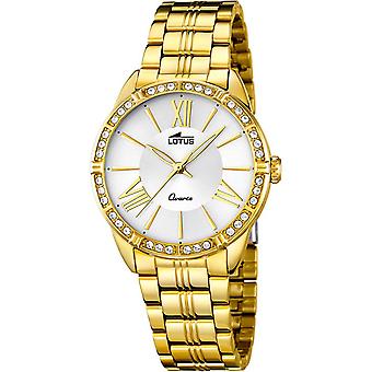 Lotus trendy Quartz Analog Woman Watch with 18131/1 Gold Plated Stainless Steel Bracelet