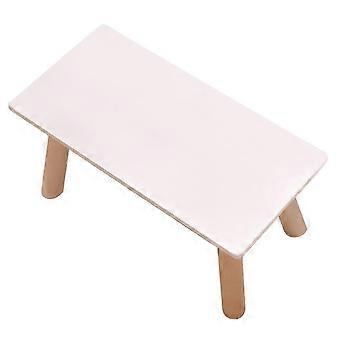 Wooden Tea Table Model Miniature End Table Doll House Decor Mini House Decoration Resilience