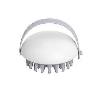 Soft Silicone Scalp Massage Comb Shampoo Brush White Waterproof for Scalp Cleansing and Massage