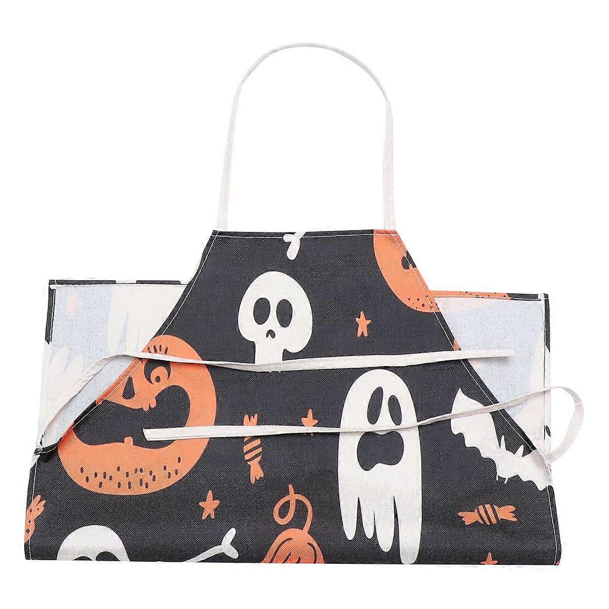 Kitchen Apron Halloween Pattern Apron for 1Pcs with Assorted Color