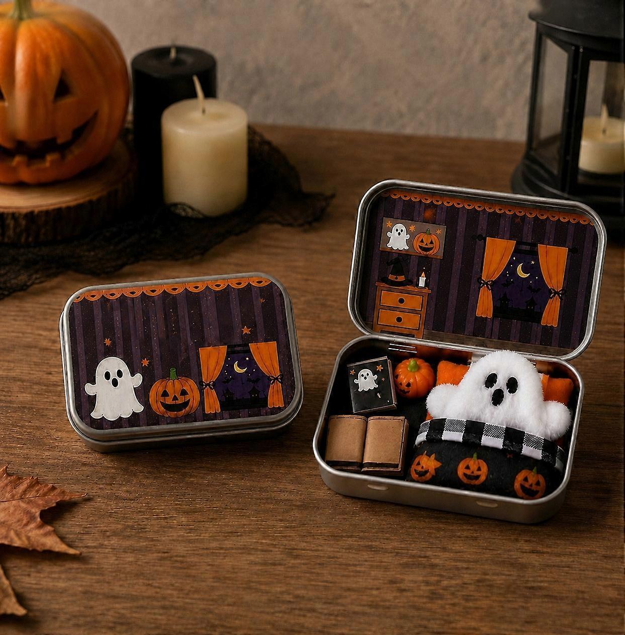 Sturdy Ghost Theme Sweets Storage Tin