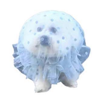 Soft Yarn Dog Headscarf Cover