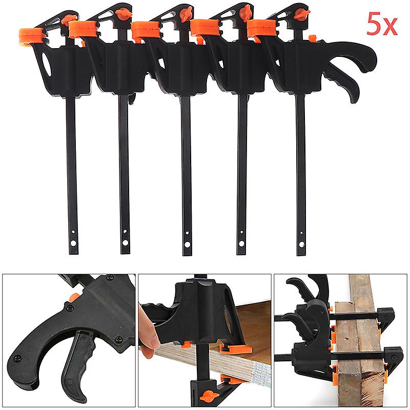 5x F-type Metal Woodworking Clamp