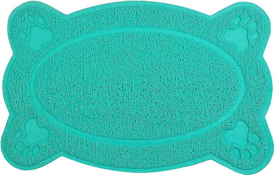 Kattesandmatte - 40 x 26 cm - (Blå innsjø)