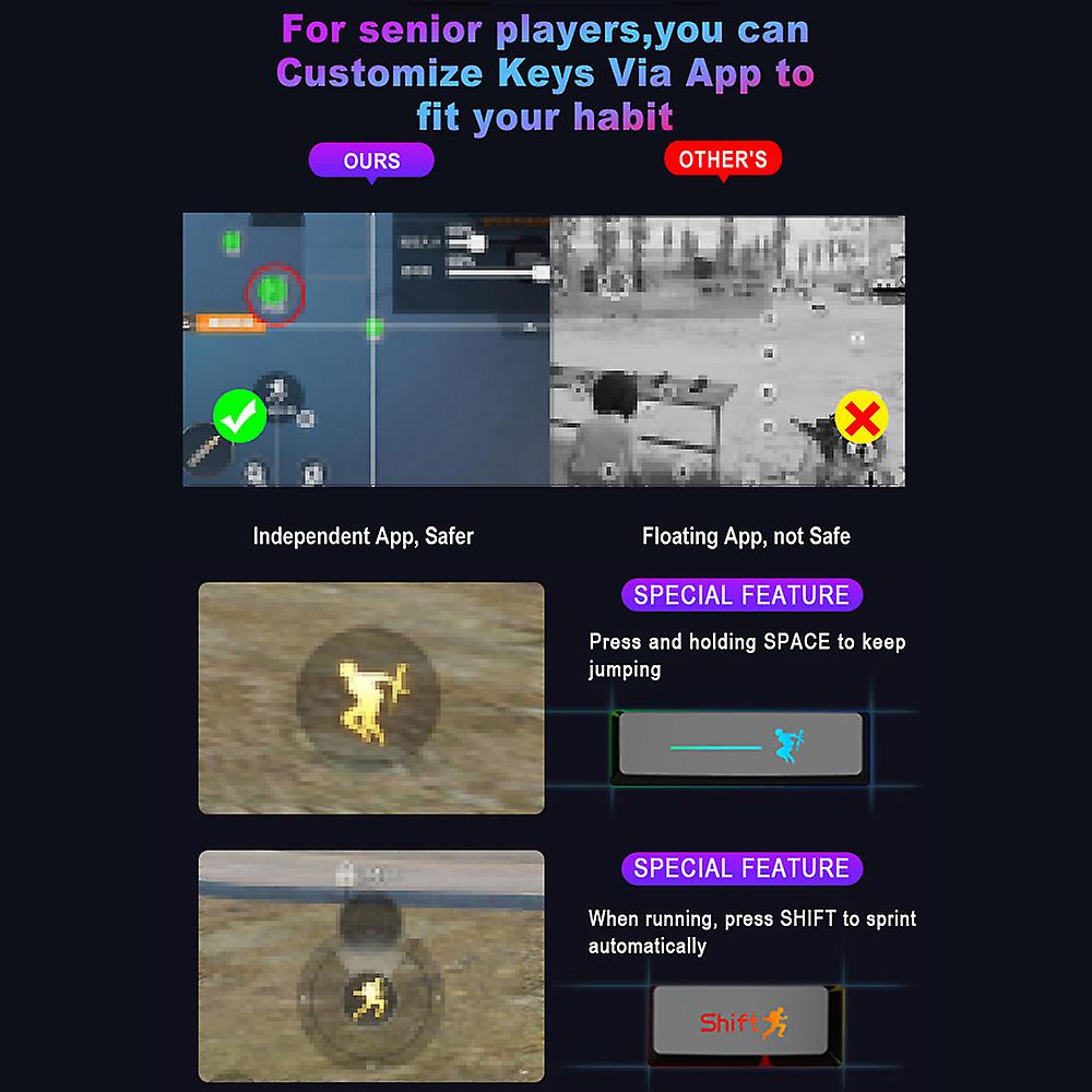 Keyboard Mouse Converter Portable Mobile Game Keyboard And Mouse Adapter