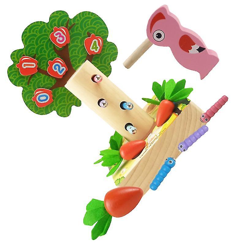 15X15x6.5cm Assorted Color Toy Kitchens & Play Food 1 Set Carrot Harvest And Worm Toy Multi-function