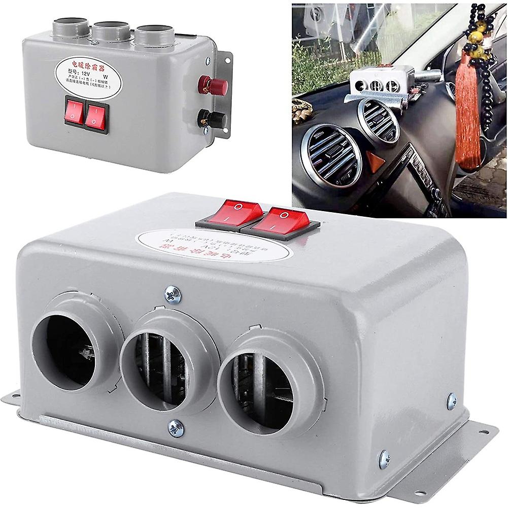 Ventilateur Chauffant 12V Pour Voiture - 2 Vitesses - Dégivrage Et Désembuage Rapide - Compact