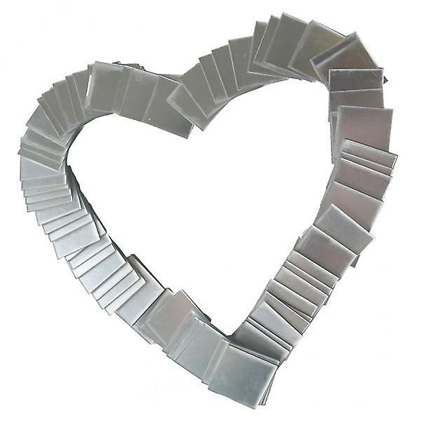 2x100pcs Removable  Mini Square Mirror Wall Sticker Art Decal  DIY Decor 2x2cm