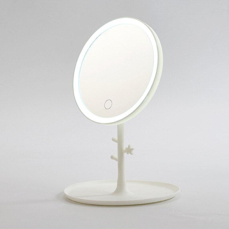 Led Touch Screen Makeup Mirror Folding Mirror Lighted Makeup Mirror 3 Colors Light Modes Usb Rechargeable Cosmetic Mirror Tools