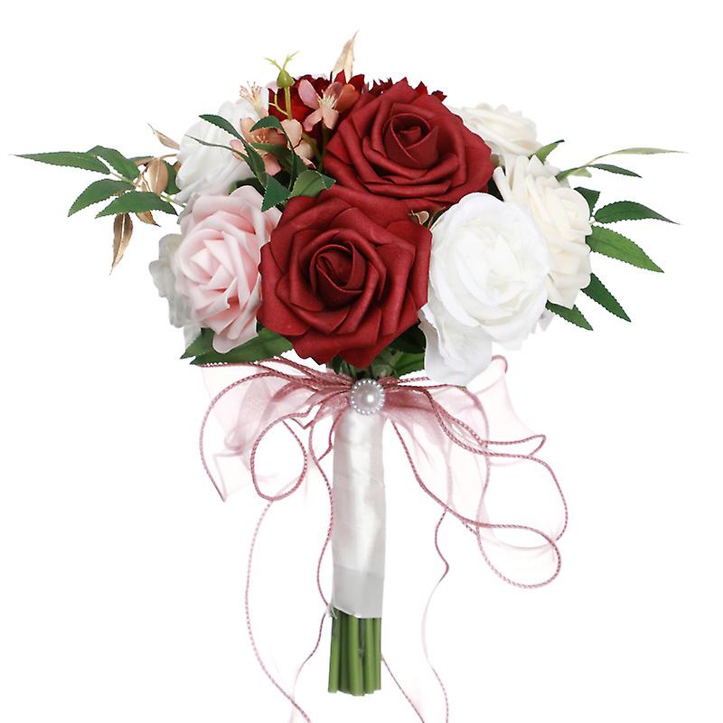 Plastic Bridal Wedding Artificial Flower Bouquet