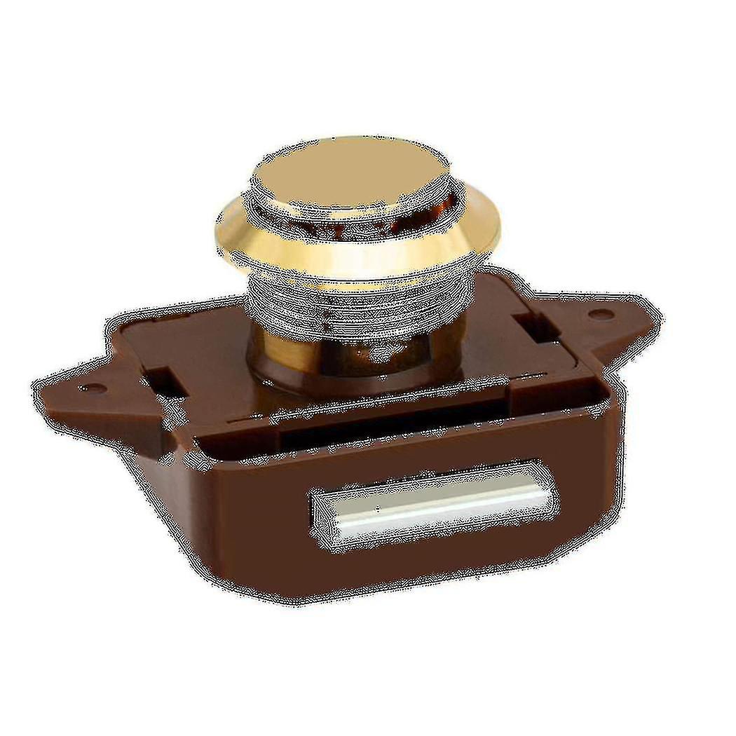 15pcs Keyless Push Button Catch Door Knob Lock pour Rv Caravan Cabinet Boat Motor Home Cupboard, Bro