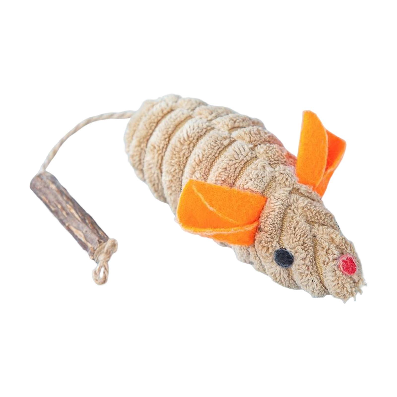 Cat Catnip Toy for Indoor Cats Kitten Playing Stuffed Animals Cat Plush Toys Beige