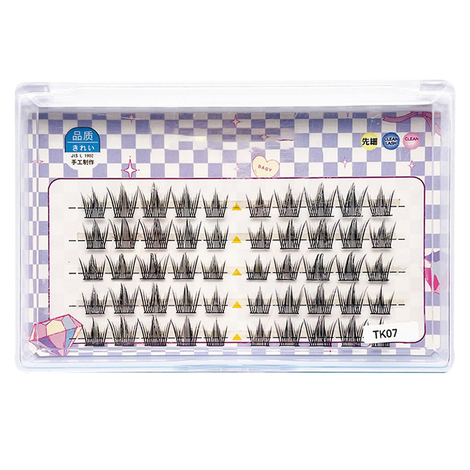 Segmented False Eyelashes Cluster Wispy Long-lasting Soft Comfortable Lashes For Birthday Party Necessity